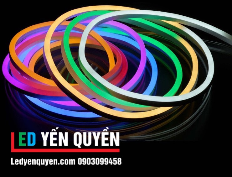 LED Neon Sign Uốn Chữ 12v màu vàng chanh