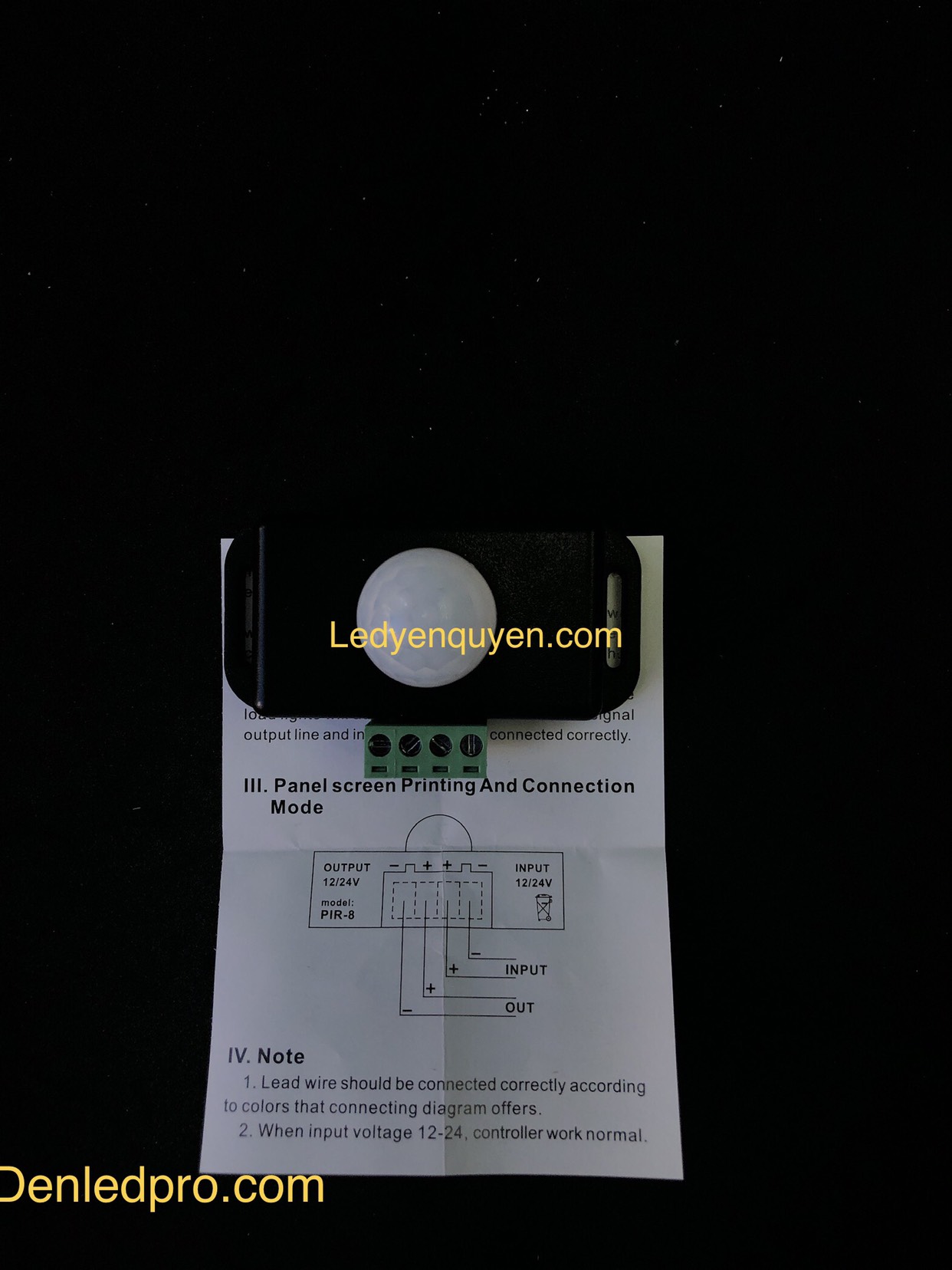 Bo Cảm Biến Hồng Ngoại 6A - 12V - 24V DC