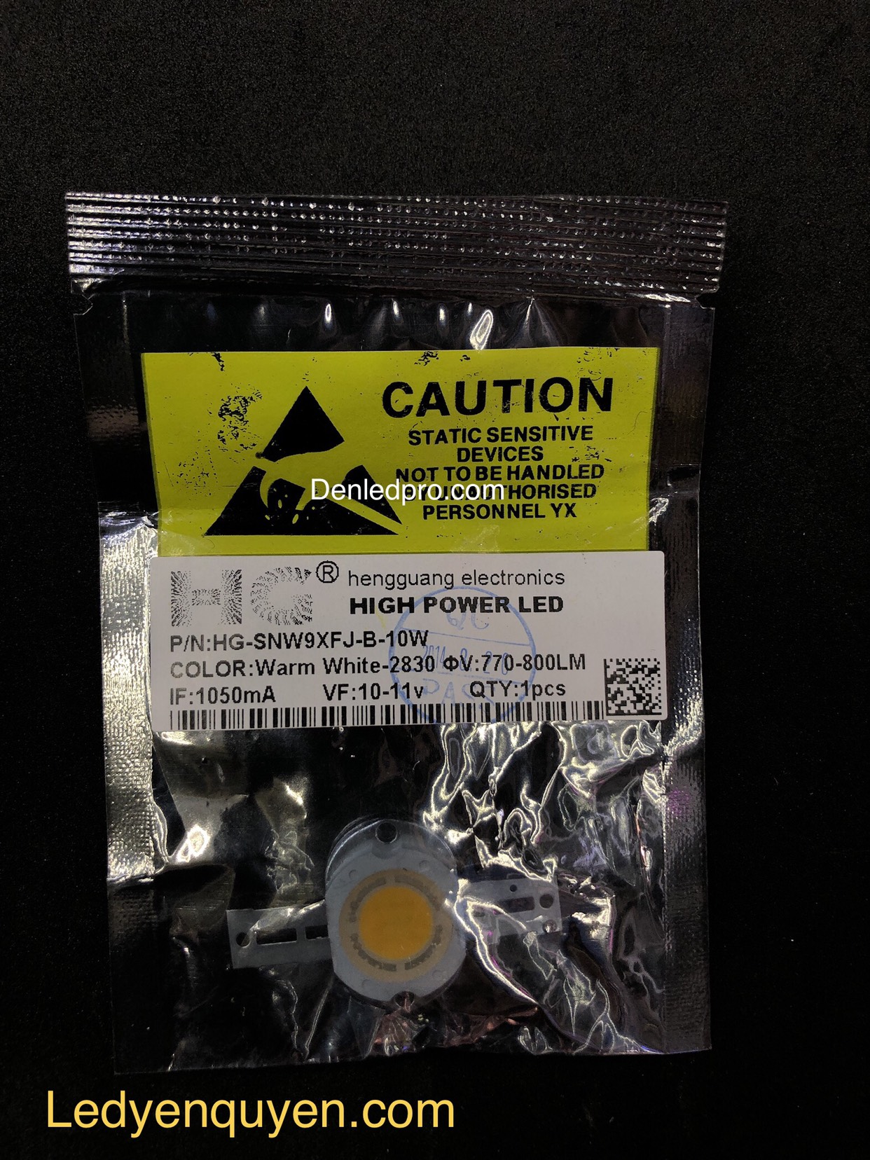 Chip Led 10W Warm White SY 10.5v-11v